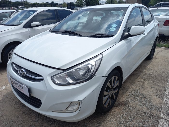 2016 HYUNDAI ACCENT 16 FLUID A/T S/D (2011-2017) (WHITE)