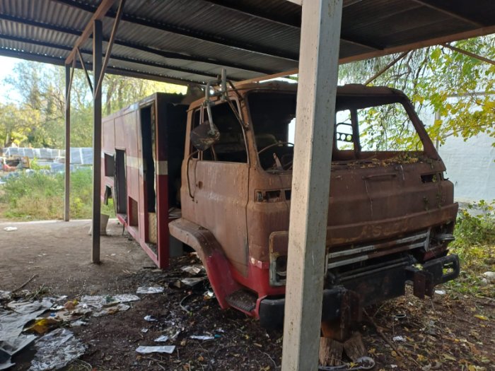 ISUZU FIRE TRUCK BCP350EC BURNT